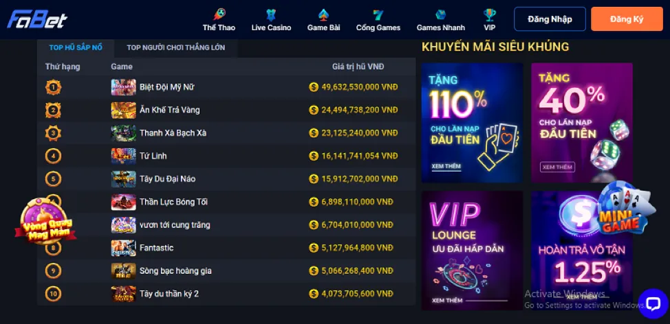 Khuyến mãi sanvip win